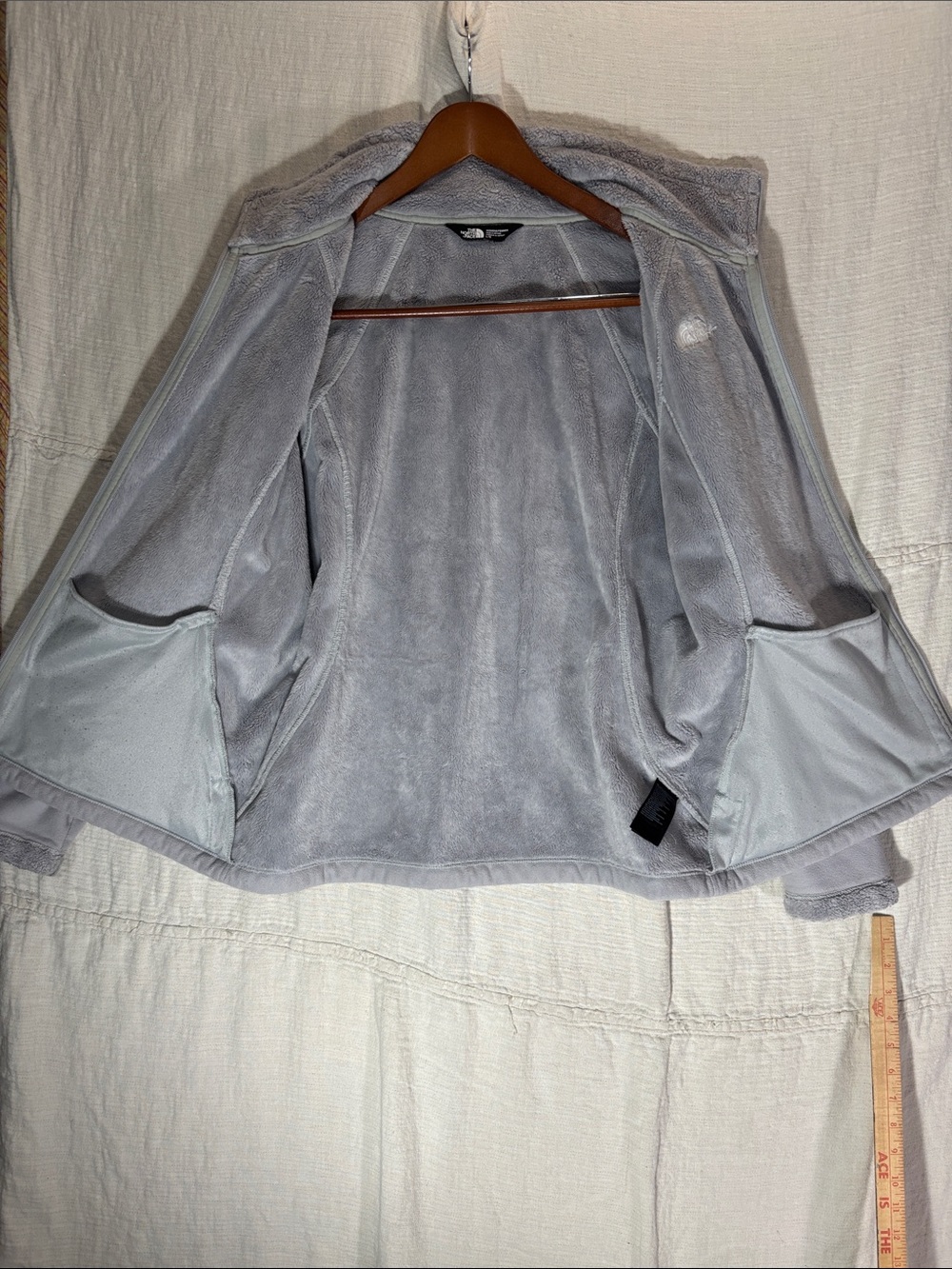 The North Face Women’s Apex Barrier Soft Shell Gray Fleece Full-Zip Jacket L - Picture 9 of 10